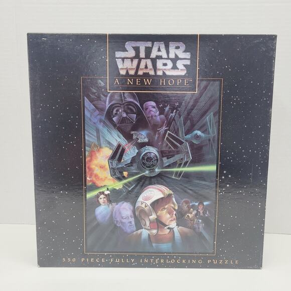 Star Wars 1995 550 Piece MB Puzzle episode IV A New Hope Brand New UNOPENED - Picture 1 of 8